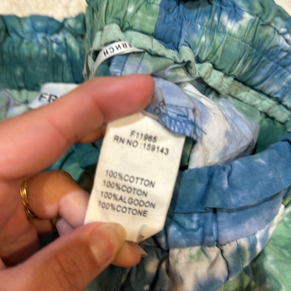 FRNCH Paris Delhi Tie Dye Pull On Shorts XS - Picture 3 of 8